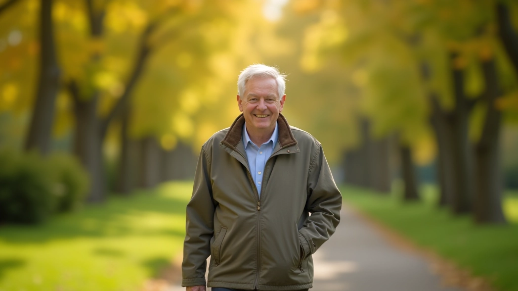 Pensionārs pastaigājas Bastejkalna parkā